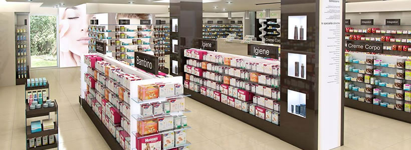 Visual Merchandising in Farmacia XT retail