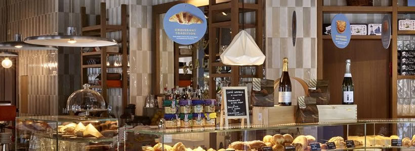 Vudafieri-Saverino Partners sviluppa un nuovo concept per una boulangerie dal sapore eclettico.