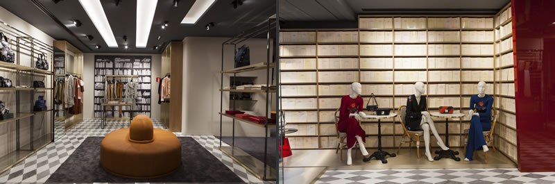 Vudafieri-Saverino Partners designed the new Sonia Rykiel boutique in Madrid