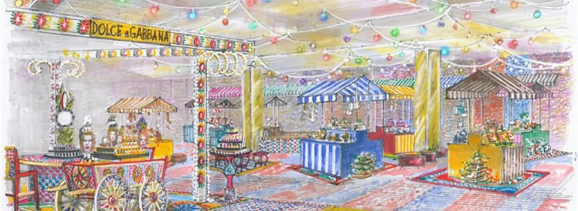 vetrine natale dolce gabbana rinascente milano roma
