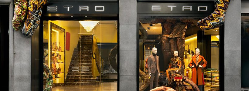 ETRO nuovo concept per la boutique di via Monte Napoleone a Milano