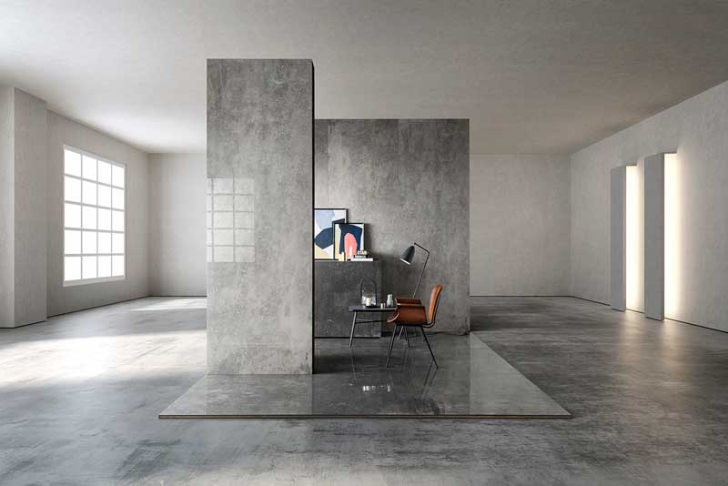 PORCELAINGRES Collezione di grandi lastre Great Metastone
