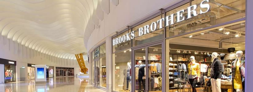 interior design della boutique Brooks Brothers di Londra