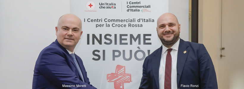 collaborazione tra la Croce Rossa Italiana e i Centri Commerciali d’Italia associati al CNCC