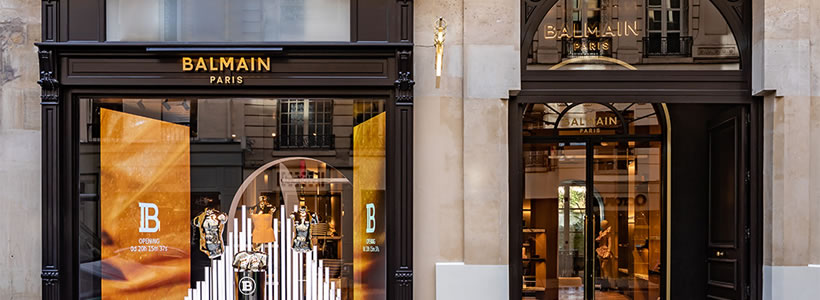 flagship store Balmain di Parigi