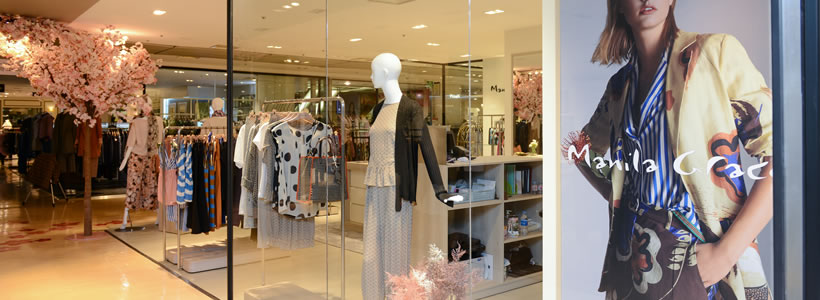 Ingresso di un punto vendita Manila Grace all'interno di un department store