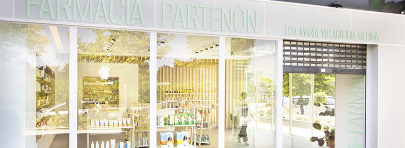 progetto farmacia Partenon Madrid Estudio Amasl