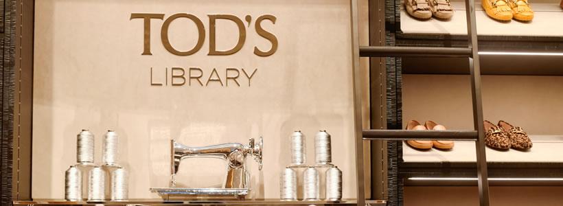 format boutique Tod’s Library New York