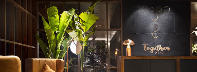 Together at 12th restaurant interior designed by Renesa