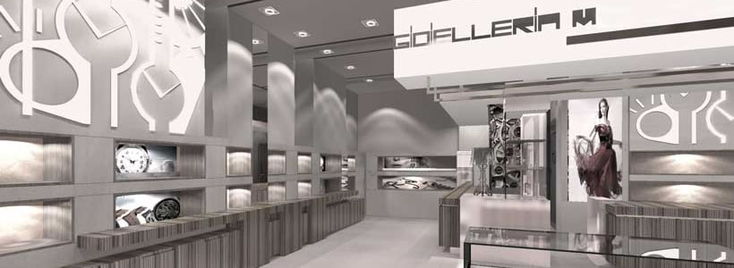 gioielleria realizzata da A4 Design & Contract
