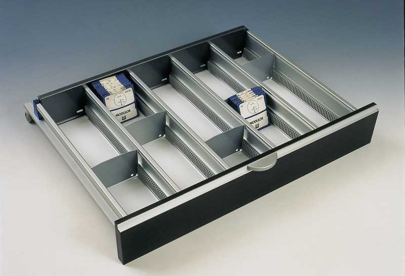 ICAS drawers and accessories furnishings for opticians pharmacies and jewelers