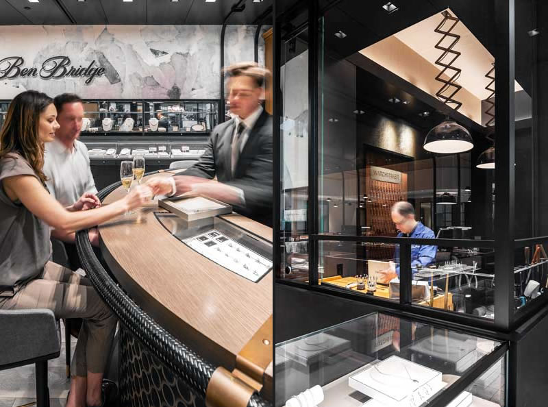 The Ben Bridge Jewelers concept store by SkB Architects