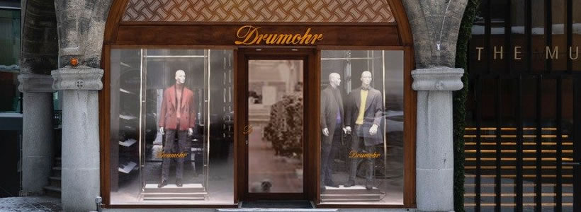 nuova boutique Drumohr Saint Moritz