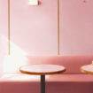 Le superfici di Formica Group in uno splendido ristorante in rosa su King’s Road.