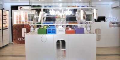 Pop up store CLINIQUE THE LAB a Milano.