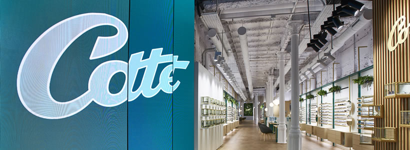 Progetto di interior design OTTICA COTTET Barcellona