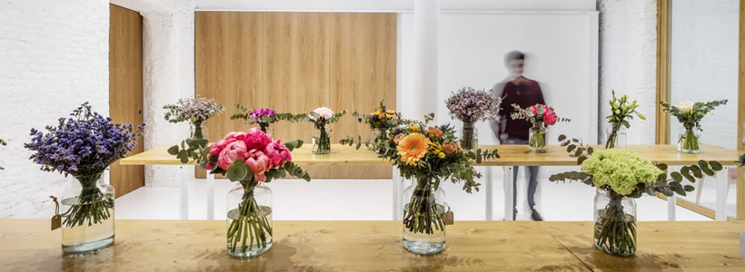 Roman Izquierdo Bouldstridge progetto negozio fiorista Colvin
