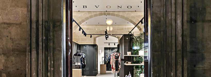 progetto showroom Bvono Studio architettura Alessandro Fontana