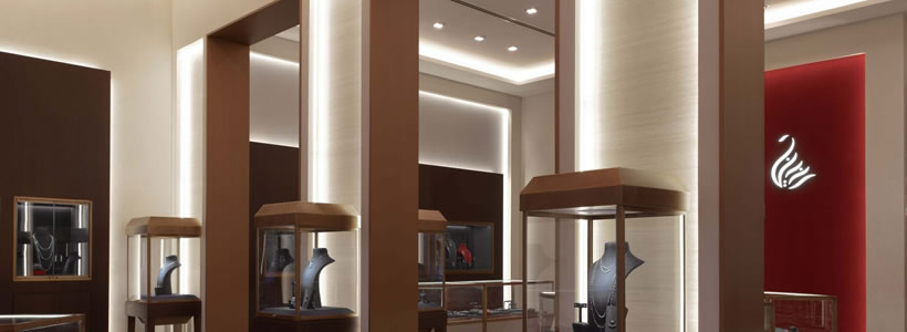 lighting for luxurious retail space