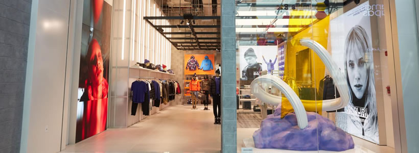 Napapijri store in Dubai designed by Dalziel & Pow