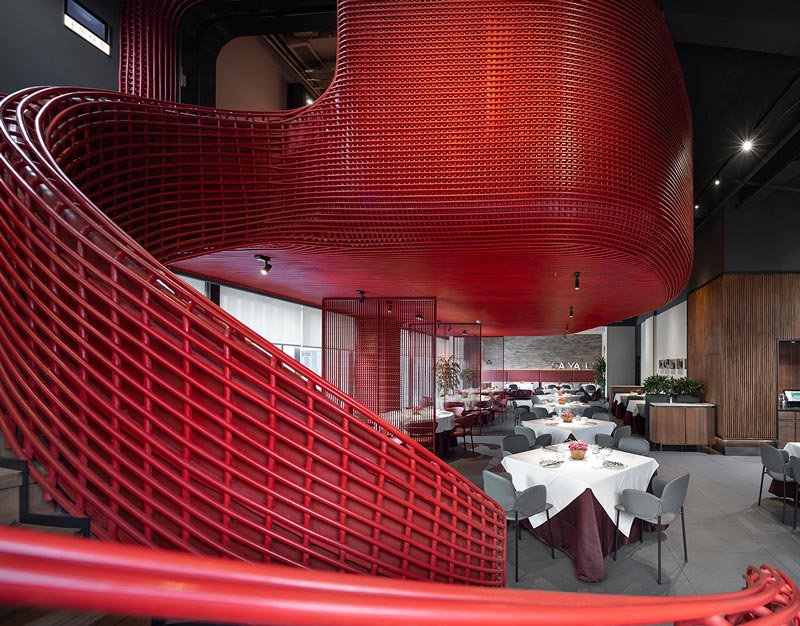 progetto ristorante Da Ya Li Roast Duck by Wu Wei architect, Studio IN • X