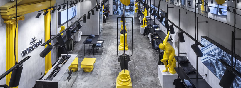 concept del flagship store Wrogn by Restore Design