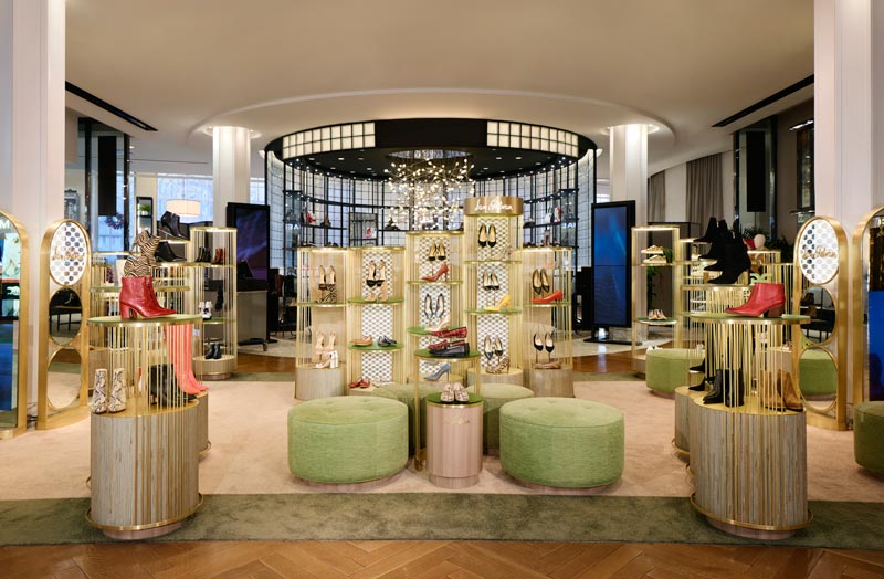 Christian Lahoude Studio created a new shop-in-shop design concept for lifestyle brand Sam Edelman