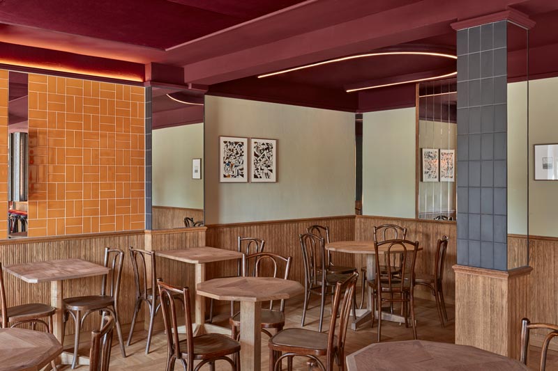 Studio Modijefsky signs the interior design of Bonnie Café in Amsterdam