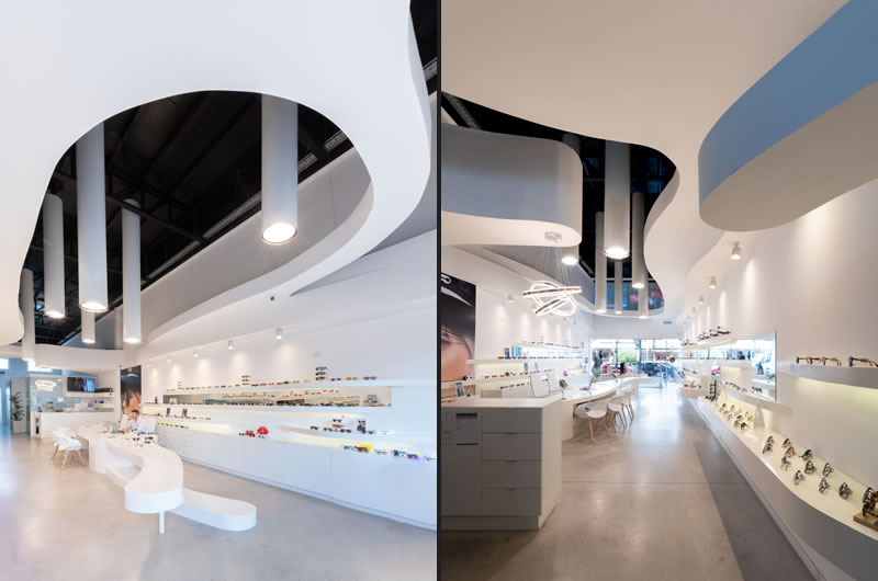 Castellino Arquitectos signed an optic store in a renovated downtown area in Villa Carlos Paz, Argentina