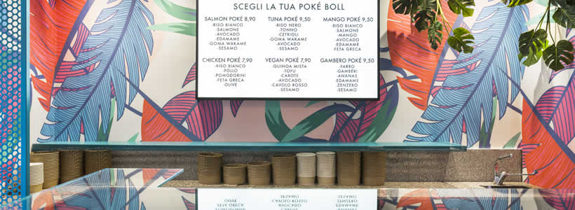 Didea ha progettato PokèBoll un piccolo locale da asporto per pokè