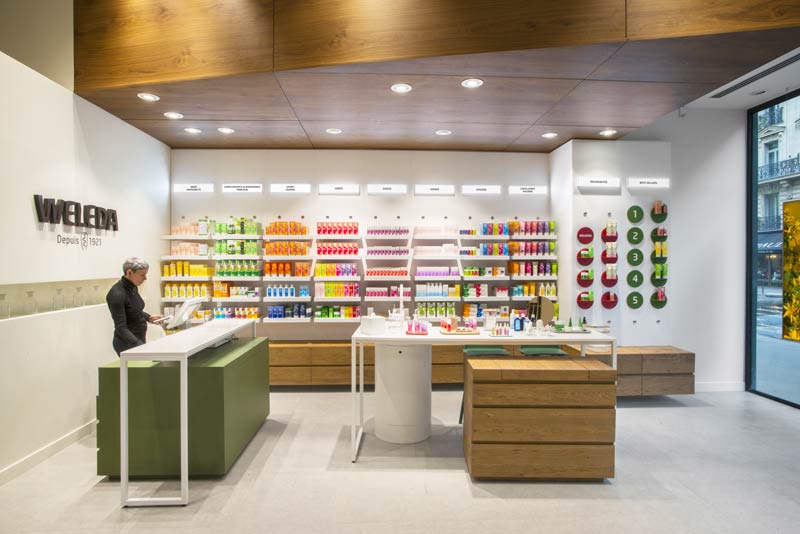 Flagship for Weleda designed by Stories Designed For Consumers