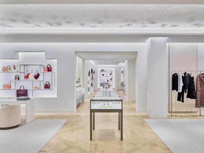 Recently renovated the Dior flagship boutique in Moscow