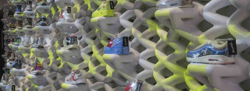 External Reference designed the Presentedby store at Level Shoes