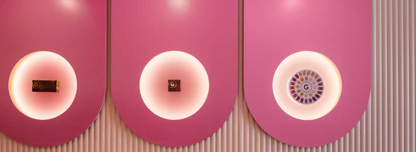 Progetto di interior design per la Pasticceria POINT G di Montreal