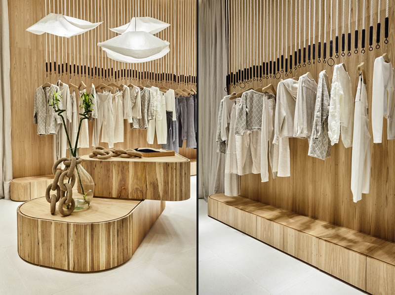 Gli architetti dello Studio Carolina Maluhy + Partners hanno realizzato la nuova boutique per A.Niemeyer
