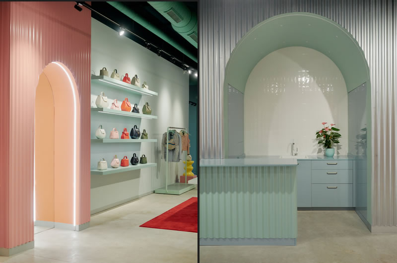 L’universo della pelletteria Mietis si rispecchia nel flagship store ideato dagli architetti di Evvo Retail