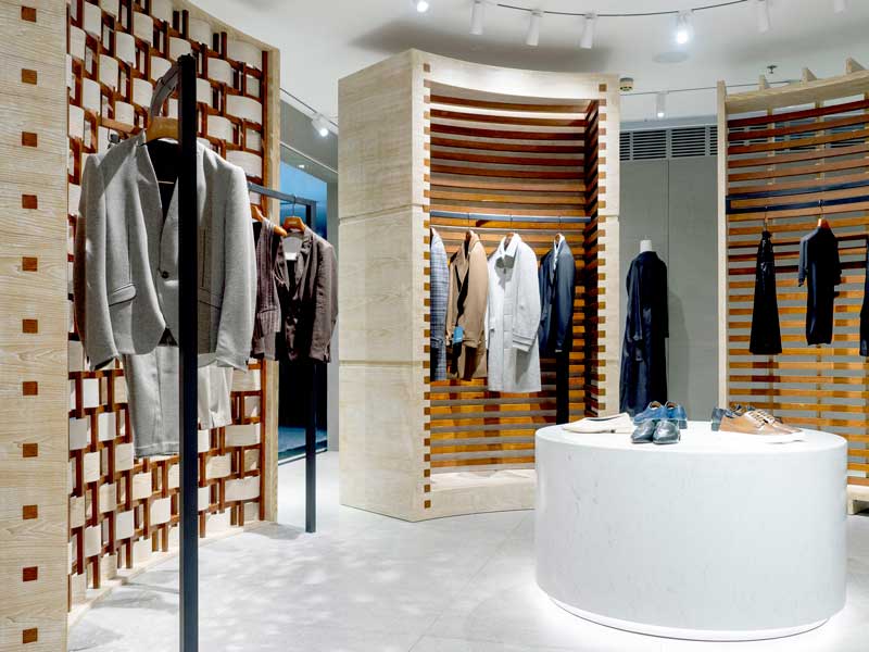 Lo Studio di interior design francese ARCHIEE ha progettato il concept per il marchio di abbigliamento maschile Hanscool