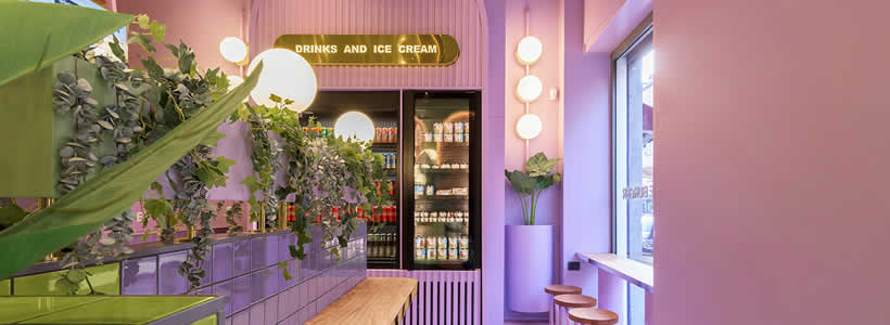 Masquespacio has just finished its first interior design project in Milan for Italian hamburger chain Bun.