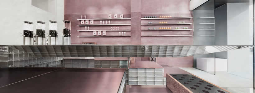 Il progetto per il negozio di cosmetici Cosmetea curato dallo studio Nax Architects