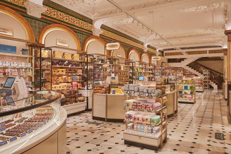 David Collins Studio designs the fourth and final historic food hall located on the Ground Floor of Harrods