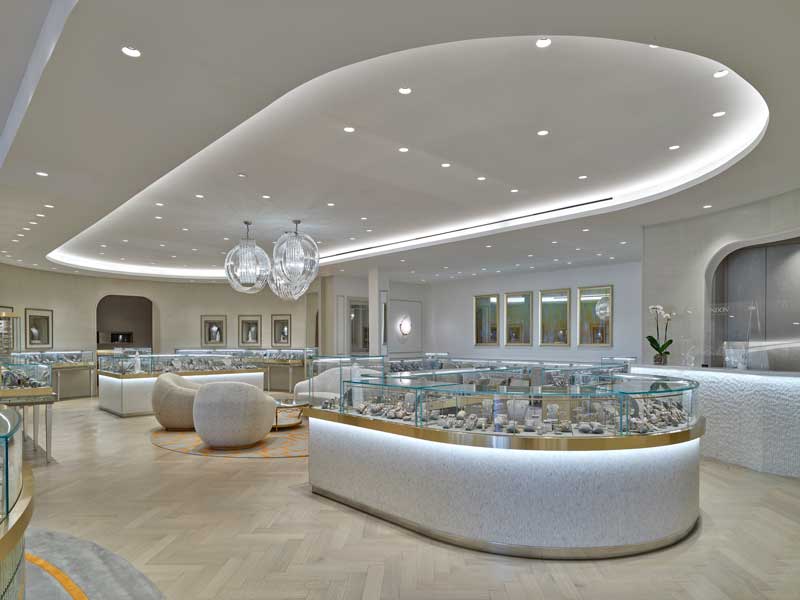 Interior design, LONDON JEWELERS New York