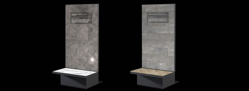 TILE CORNER totem digitale interattivo dal design minimal