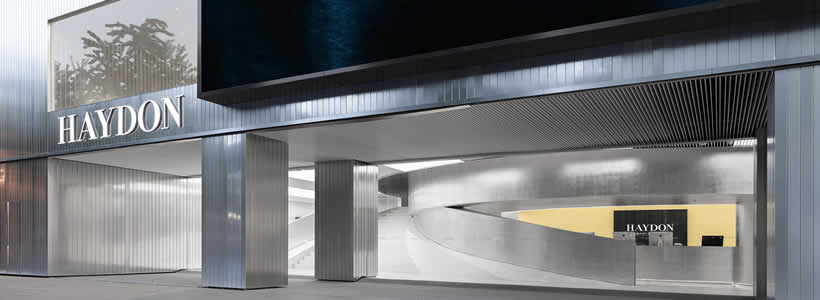 Various Associates has developed the new retail premises for the HAYDON cosmetics brand.