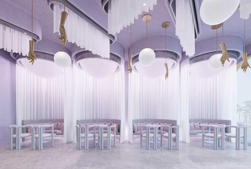 Mystery Lab designed by interior designer Irem Kaydu is a coffee shop in City Walk Dubai