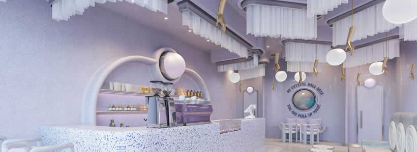 Irem Kaydu progetta Mystery Lab Coffee Shop di Dubai