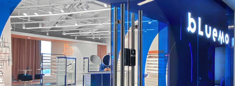 Progetto interior Ottica Bluemo