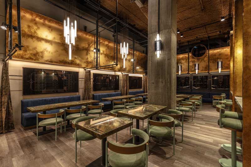 Hitzig Militello Arquitectos designed the Osten Restaurant Bar