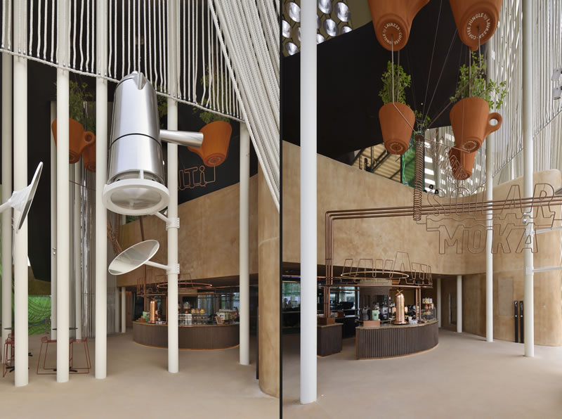 CRA-Carlo Ratti Associati and Italo Rota unveil a new café designed for Lavazza at Expo Dubai 2020
