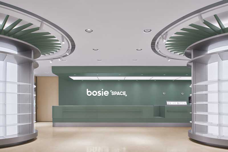 Leaping Creative designed the Bosie flagship store