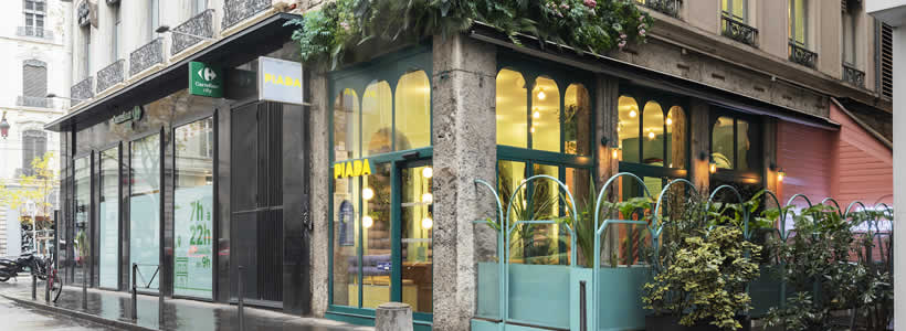 Masquespacio designs Piada’s second shop in Lyon, France